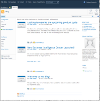 Using SharePoint to Create a Blog